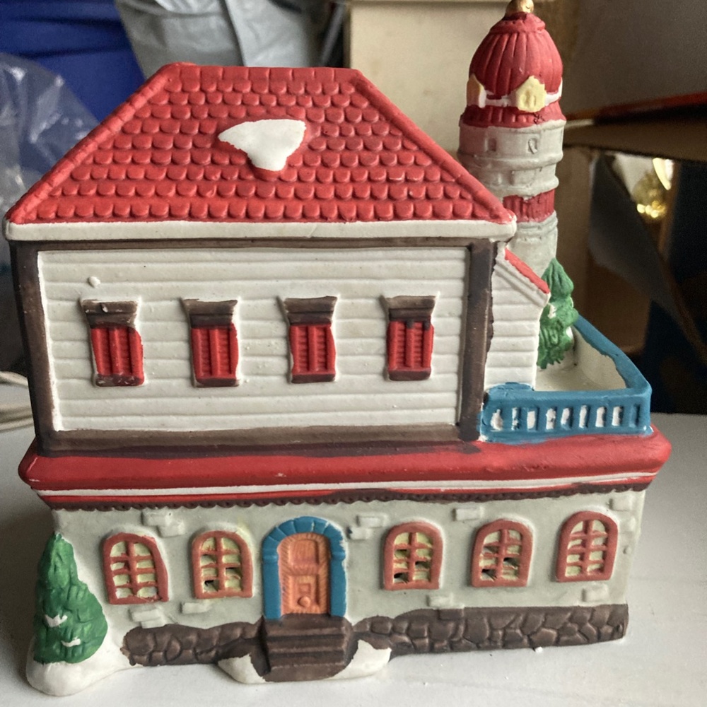 Porcelain Lighted House